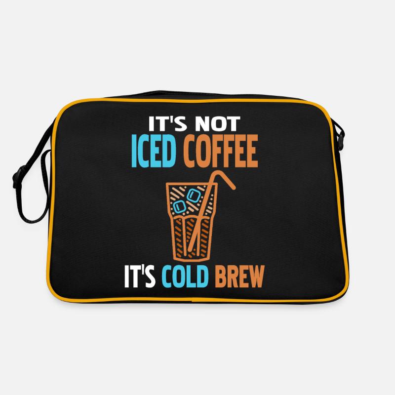 It's Not Iced Coffee It's Cold Brew Funny Tea Retro Bag
