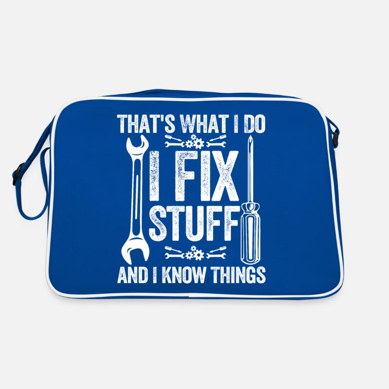 Drôle de mécanicien c’est ce que je fais je répare les choses Sac Retro