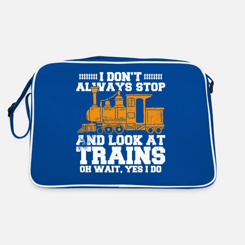 Je ne m’arrête pas toujours et je regarde les trains Sac Retro