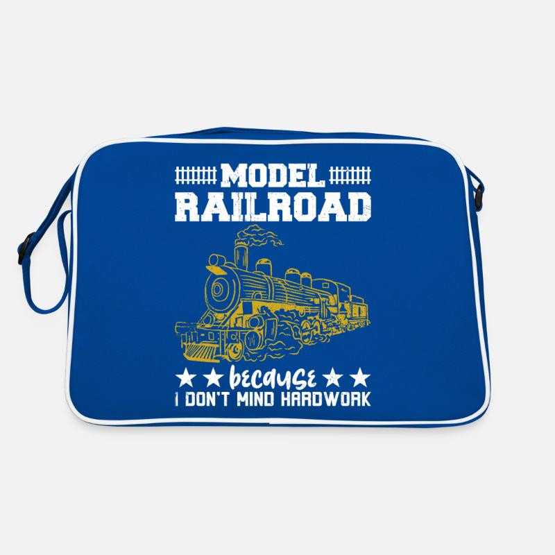 Model Railroad I Don't Mind Hardwork Retro Bag