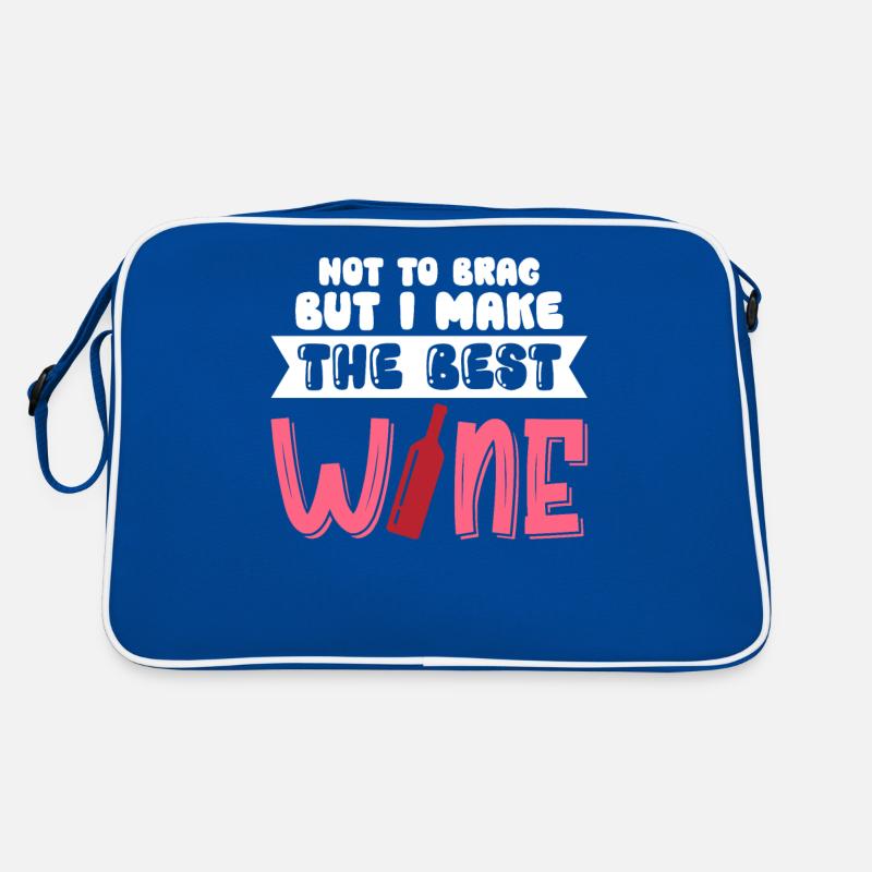 Pas pour me vanter mais je fais le meilleur vin Sac Retro
