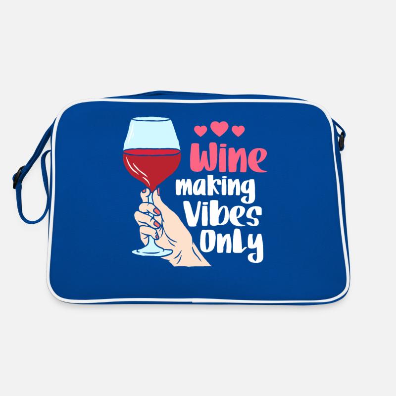 Wine Making Vibes Only Retro Tasche