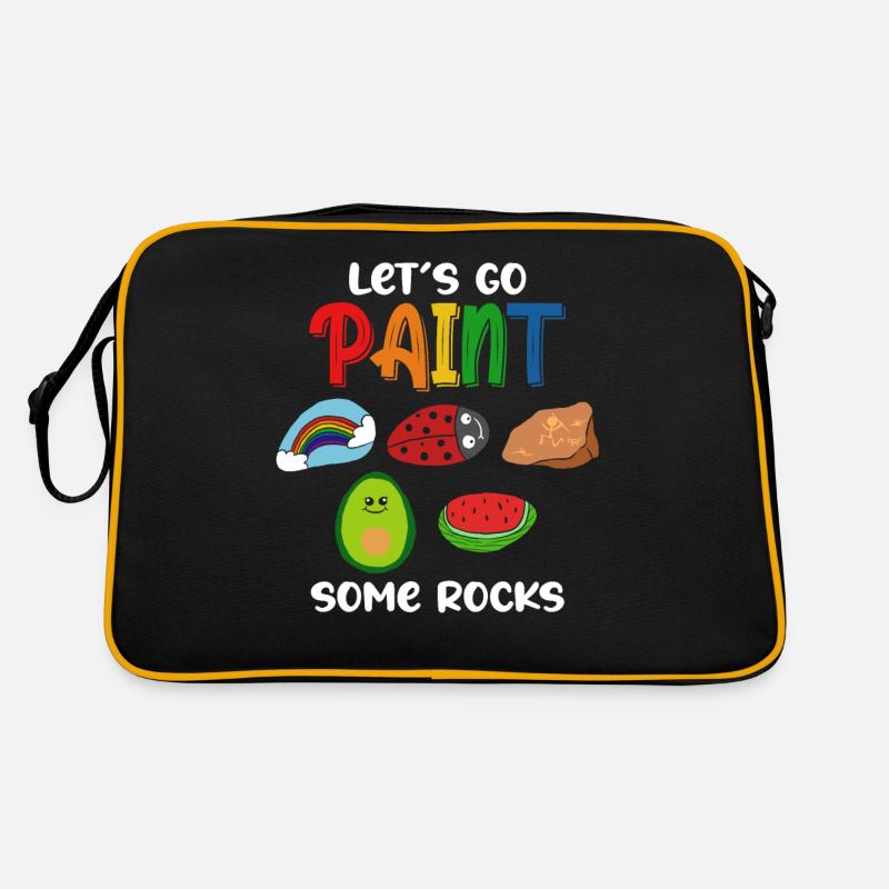 Let's Go Paint Some Rocks Retro Tasche