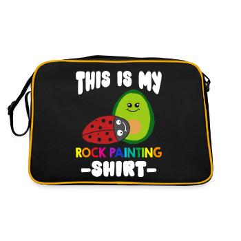 C’est ma chemise de peinture rupestre - Sac Retro - noir/or - Dos