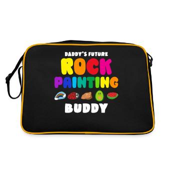 Le futur copain de peinture rupestre de papa - Sac Retro - noir/or - Dos
