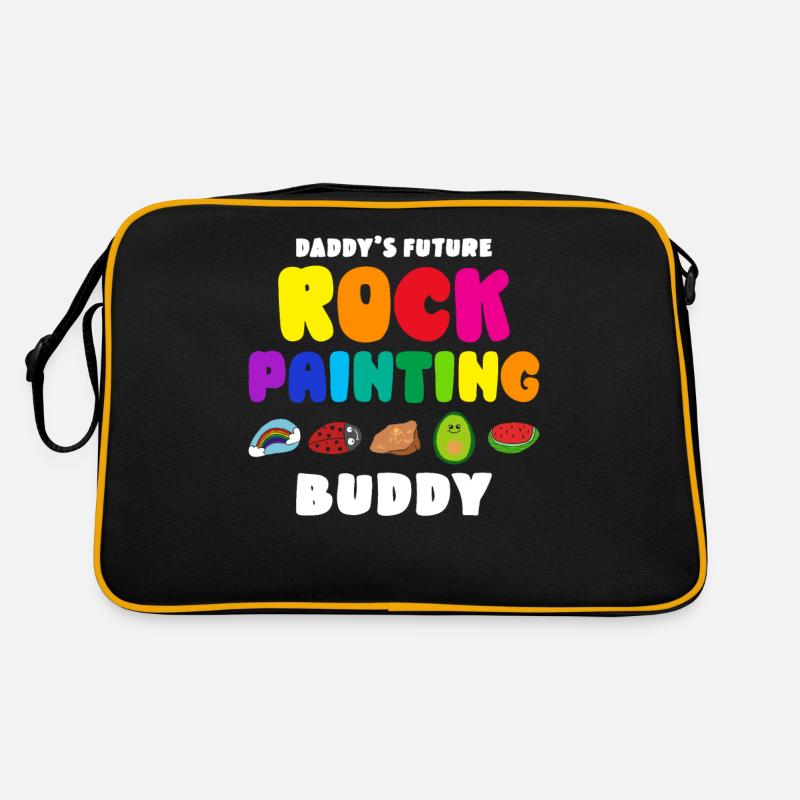 Daddy's Future Rock Painting Buddy Retro Tasche