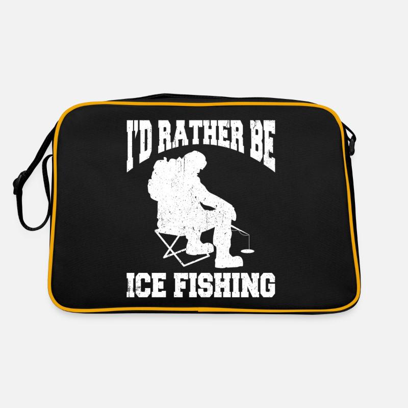 Je préfère être drôle à la pêche sur glace Sac Retro