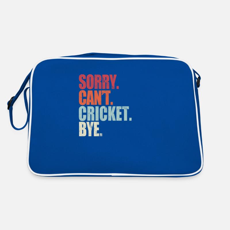 Lustiges Cricket Sorry Can't Cricket Bye Cricket Retro Tasche
