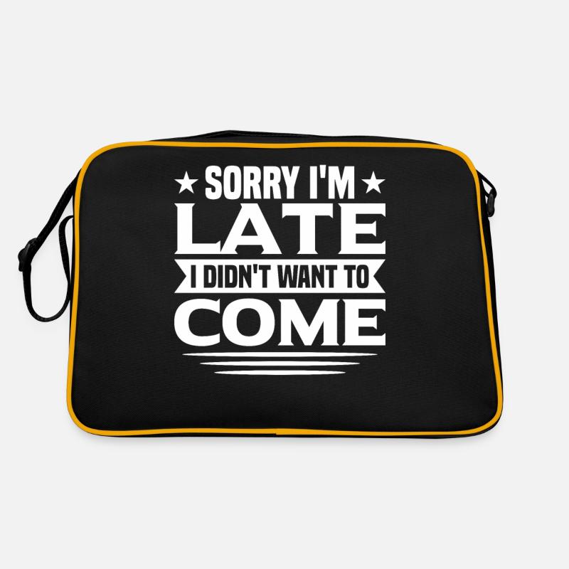 Lustig - Retro Tasche - Schwarz/Gold