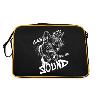 can you feel the sound - Sac Retro - noir/or - Dos