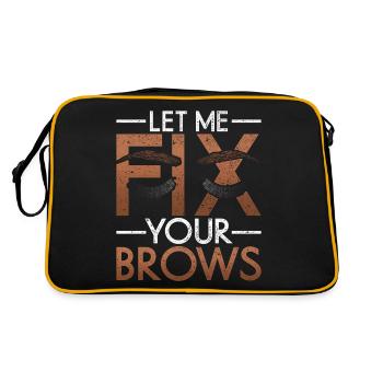 Make Up Artist Gift Beauty Brow Artist - Retro Bag - black/gold - Back
