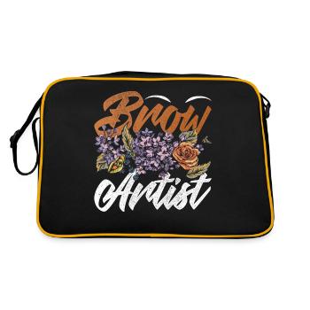 Make Up Artist Gift Beauty Brow Artist - Retro Bag - black/gold - Back
