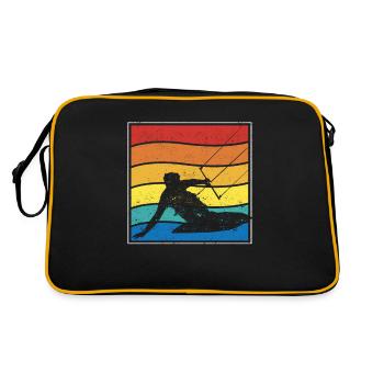 Wings Foiling Kitesurfing Kiteboarding Retro - Retro Bag - black/gold - Back