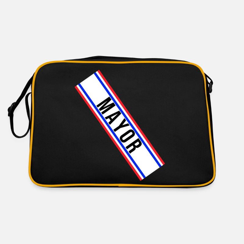 Mayor Sash Costume - Blue/Red Retro Tasche