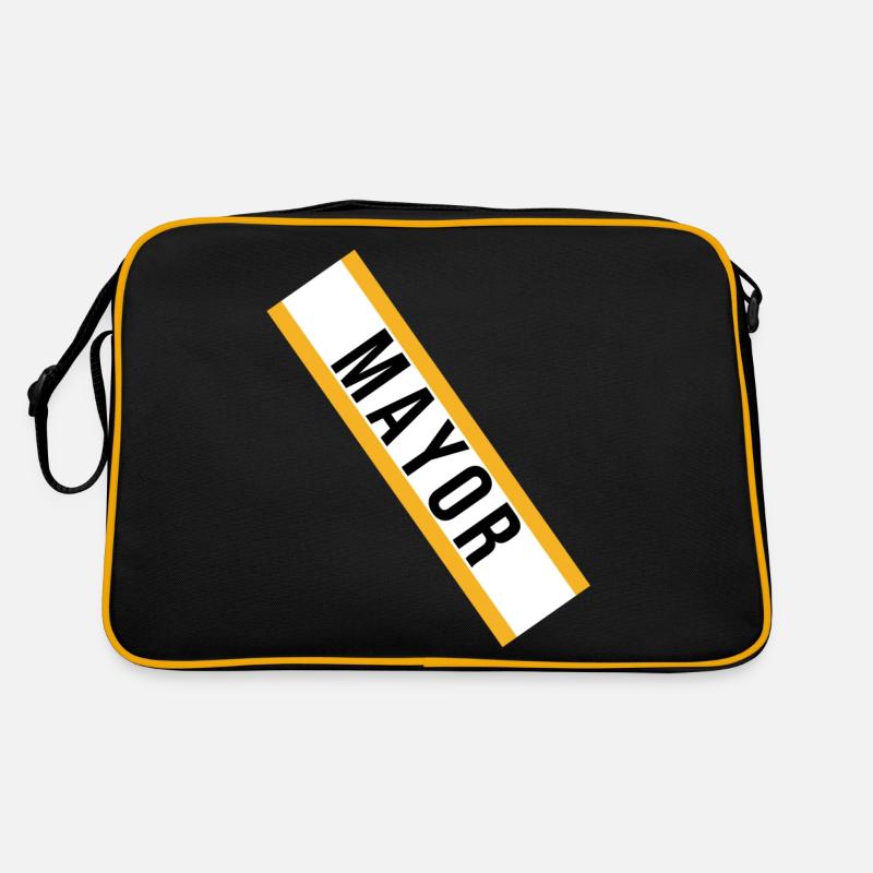 Mayor Sash Costume - Yellow Retro Tasche