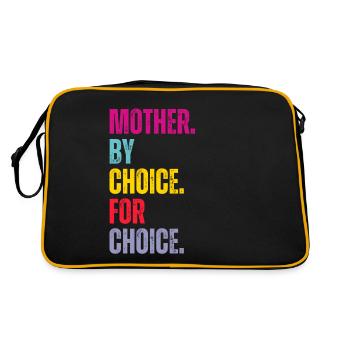 Mother By Choice For Choice Feminist - Retro Bag - black/gold - Back