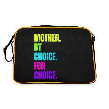 Mother By Choice For Choice Feminist - Retro Bag - black/gold - Back