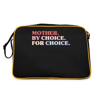Mother By Choice For Choice Feminist - Retro Bag - black/gold - Back