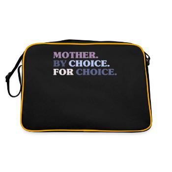 Mother By Choice For Choice Feminist - Retro Bag - black/gold - Back