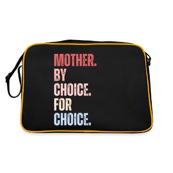 Mother By Choice For Choice Feminist - Retro Bag - black/gold - Back