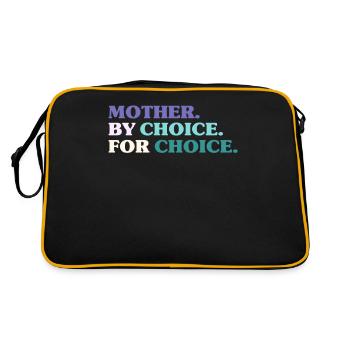 Mother By Choice For Choice Feminist - Retro Bag - black/gold - Back