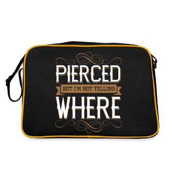 Pierced But Not Telling Where - Retro Bag - black/gold - Back