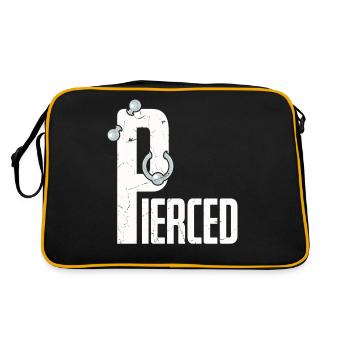 Pierced Piercing Piercings - Retro Bag - black/gold - Back