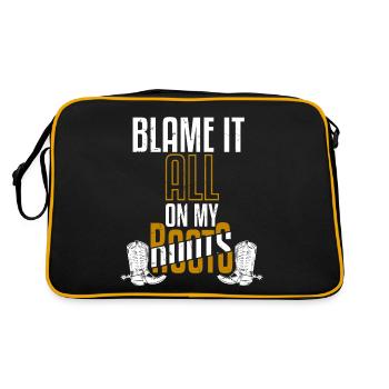 Blame It All On My Boots - Retro Bag - black/gold - Back