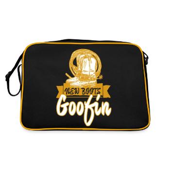New Boots Goofin - Retro Bag - black/gold - Back