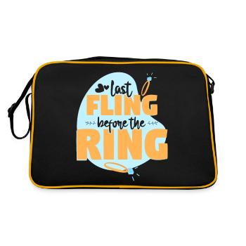 Fling Before The Ring Engagement - Retro Bag - black/gold - Back