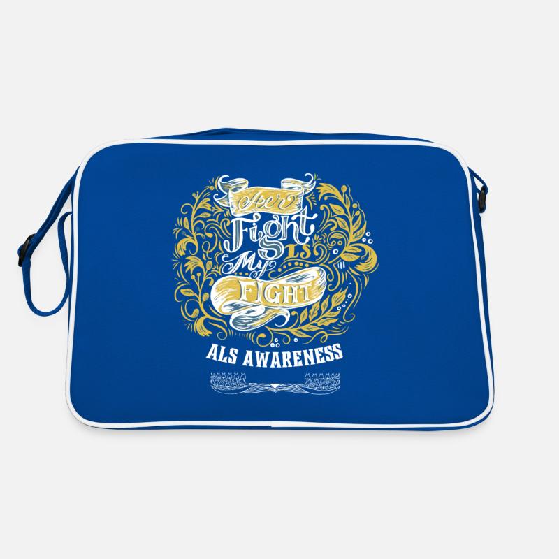 ALS-Bewusstsein Lou Gehrig's Disease Warrior Support Retro Tasche