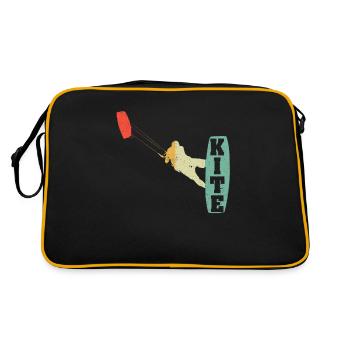 KITE Kiteboarding Kiting Kitesurf Kitesurf - Retro Bag - black/gold - Back