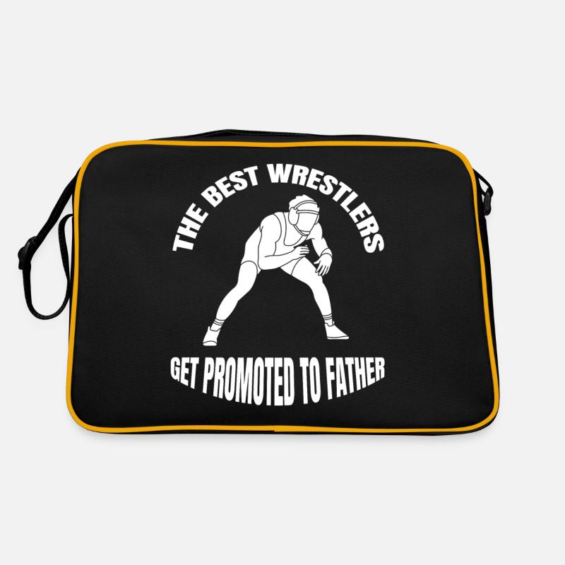 Wrestling Papa Ringen Dad Geschenk Ringer Vater Retro Tasche