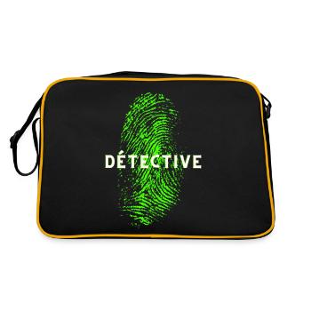 DÉTECTIVE EMPREINTE DIGITALE ADN - Sac Retro - noir/or - Dos