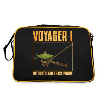 Sonde spatiale Voyager 1 - Sac Retro - noir/or - Dos