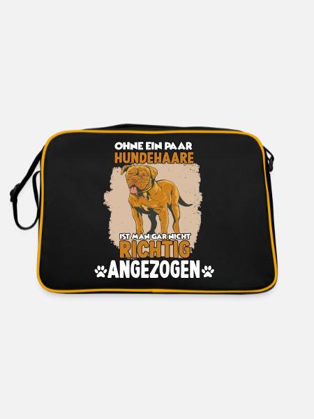 Cool propriétaire de chien motif Bordeaux Grand Danois - Sac Retro - noir/or - Dos