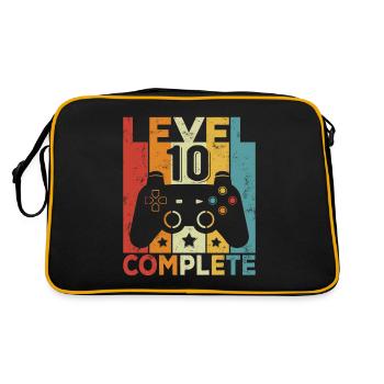 Level 10 Complete 10 Birthday Boy Girls - Retro Bag - black/gold - Back