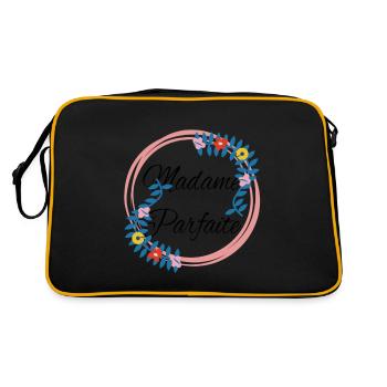 Perfekte Frau - Retro Tasche - Schwarz/Gold - Hinten