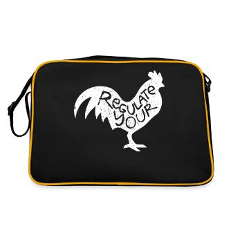 Régulez votre bite - Sac Retro - noir/or - Dos