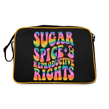 Sugar Spice and reproductive rights - Retro Bag - black/gold - Back