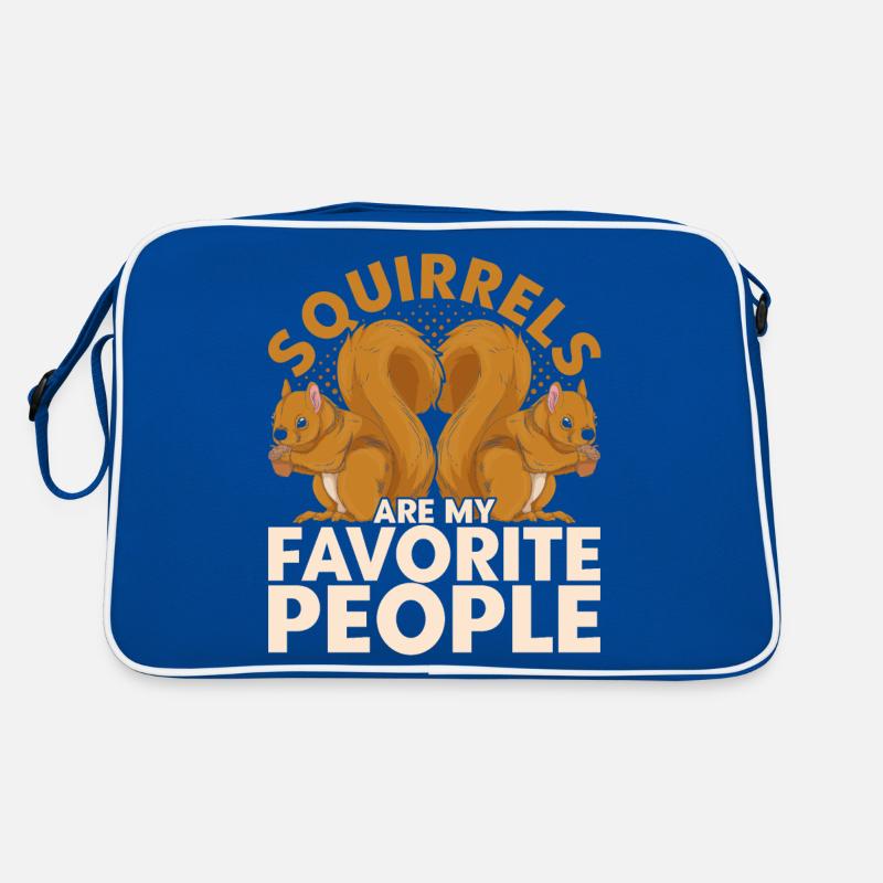 Lustige Geschenkidee Tiermotiv Eichhörnchen Retro Tasche