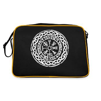 Viking symbol Nordic signs Celts Vegvisir - Retro Bag - black/gold - Back