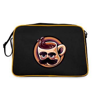 Humour. - Sac Retro - noir/or - Dos