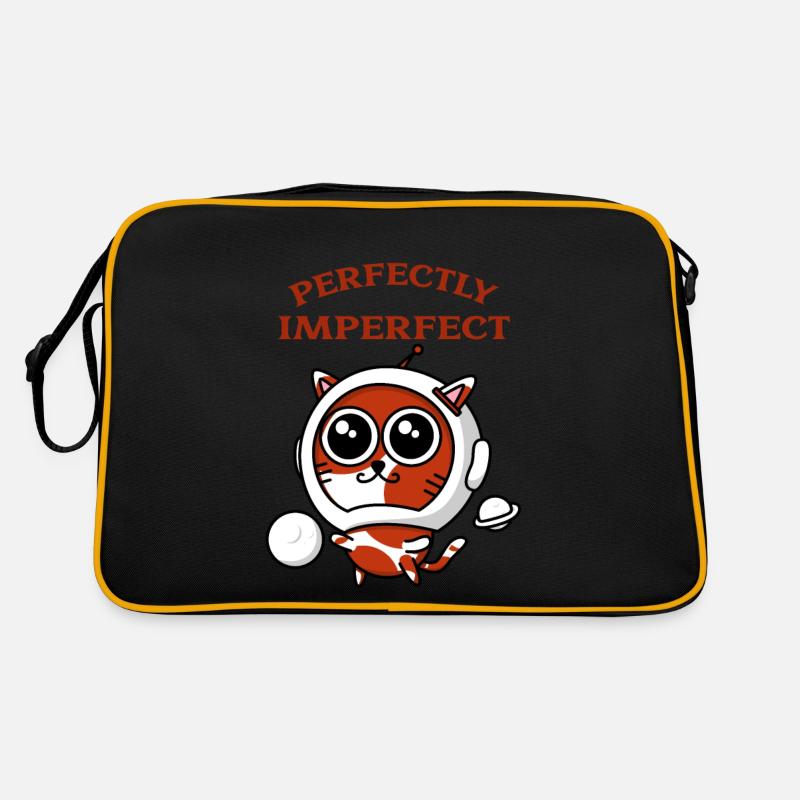 Astronaut Katze Retro Tasche