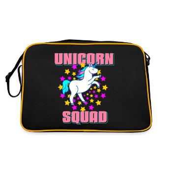 Unicorn Squad Impressionnant T-Shirt Éblouissant Cadeau - Sac Retro - noir/or - Dos