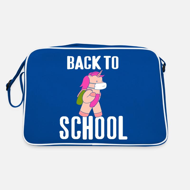 Retour à l’école Mignonnes licorne masquées Design Présent Sac Retro