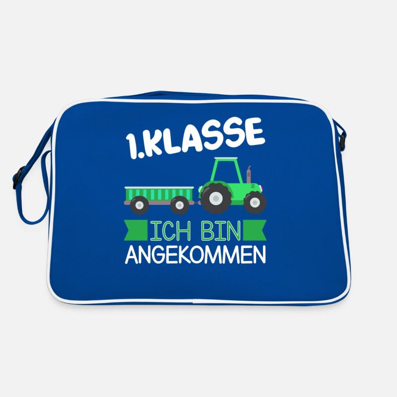 1.Klasse Traktor Schulanfänger Geschenk Retro Tasche