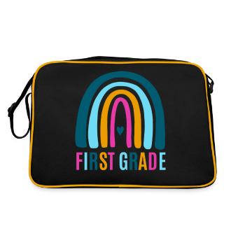 First grade teachers back to school - Retro Bag - black/gold - Back