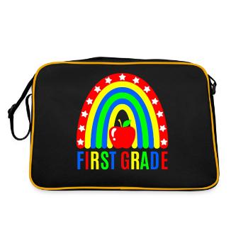 First grade teachers back to school - Retro Bag - black/gold - Back