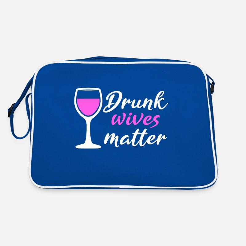 Drunk Wives Matter Retro Tasche